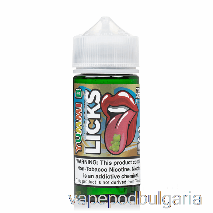 Vape 10000 Дръпки Frozty Yummi B - Licks Roll Upz - 100ml 0mg